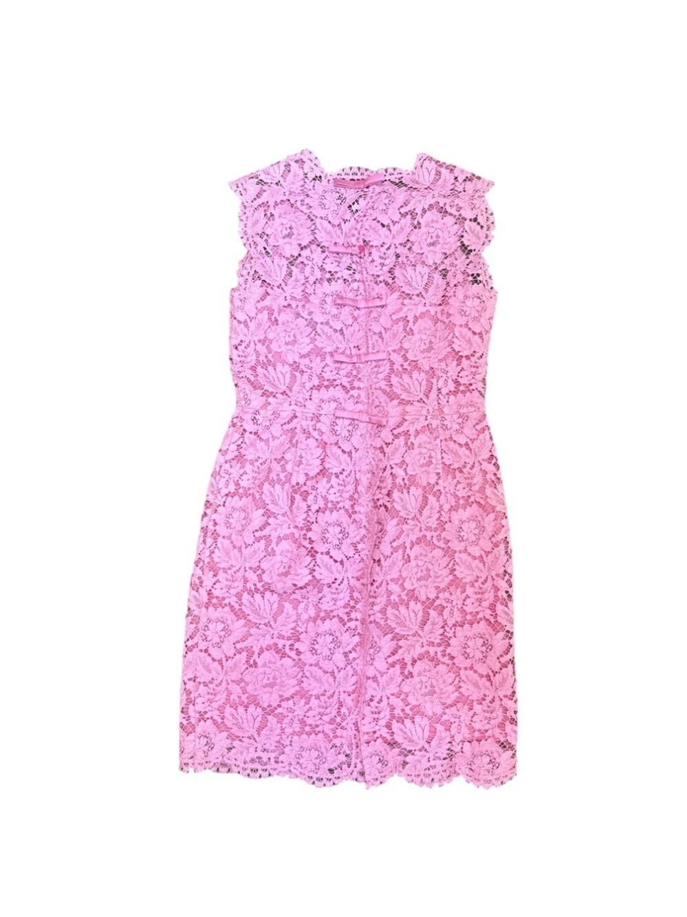 Valentino Pink Lace Sleeveless Cocktail Dress - Picture 2 of 3